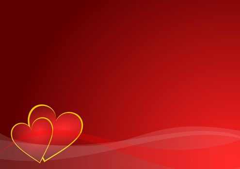 valentines background with hearts