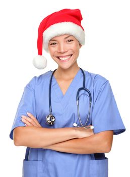 Happy holidays christmas nurse