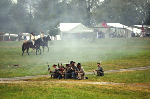 Civil War Re-enactment - Battle