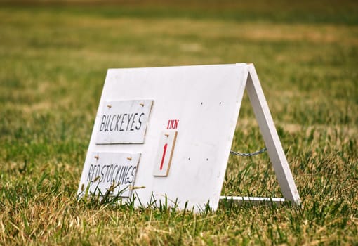 Civil War Re-enactment Baseball Score