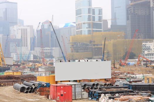 Construction site in Hong Kong
