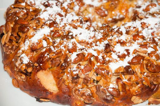 traditional portuguese christmas cake called Bolo Rainha (shallow depth of field)