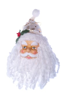 lovely Santa Claus, Christmas decoration isolated on white background