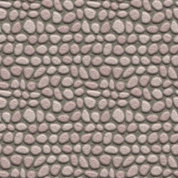 Seamless Pattern Bitmap Illustration of Wall of Round Stones