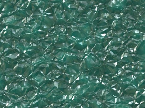 Illustration of Emerald Crystals Background
