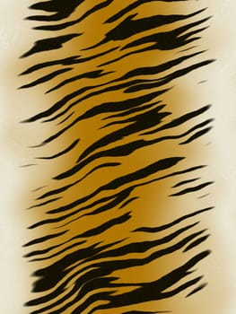 Bitmap Illustration of Tiger Stripes Pattern