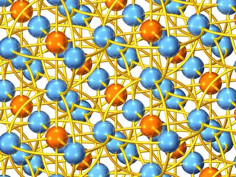 3D Network Pattern in Dimetric Perspective