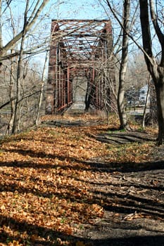 A Old railroad bridge
