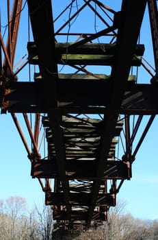 A Old railroad bridge