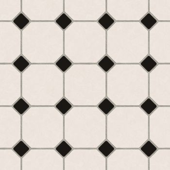 Realistic Rendering of Peach and Black Glazed Classical Tiles