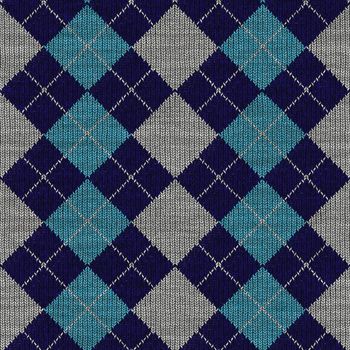 Illustration of Plaid Seamless Pattern Commonly Found in Sweaters