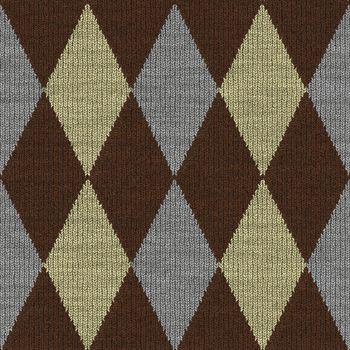 Illustration of Plaid Seamless Pattern Commonly Found in Sweaters