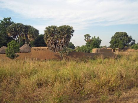 traditional village in north Cameroon