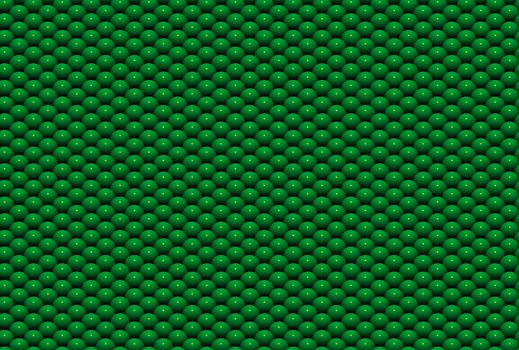 Seamless Texture Made Up Of Green Spheres - Isometric Perspective