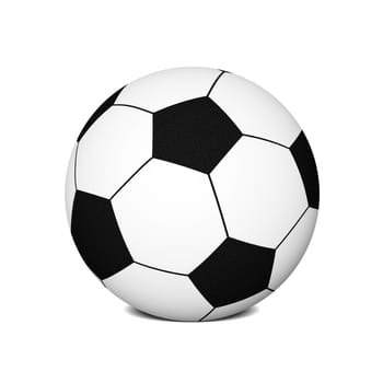 3D Soccer Ball/Foot Ball Placed On Ground