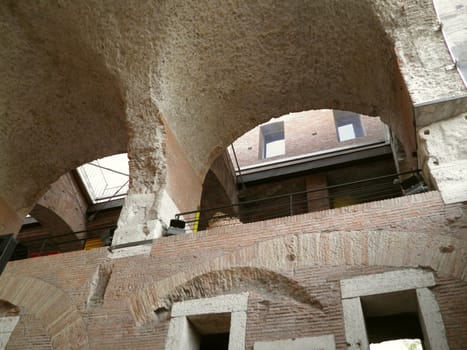 Rome - Trajan's forum and market: a complex of ancient architecture with XV Century additions