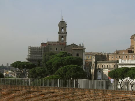 Rome - Trajan's forum and market: a complex of ancient architecture with XV Century additions