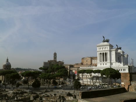 Rome - Trajan's forum and market: a complex of ancient architecture with XV Century additions