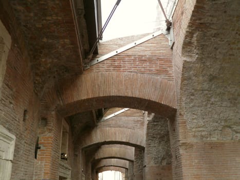 Rome - Trajan's forum and market: a complex of ancient architecture with XV Century additions
