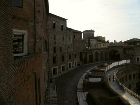 Rome - Trajan's forum and market: a complex of ancient architecture with XV Century additions
