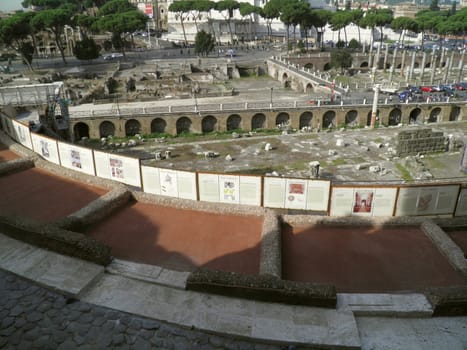 Rome - Trajan's forum and market: a complex of ancient architecture with XV Century additions