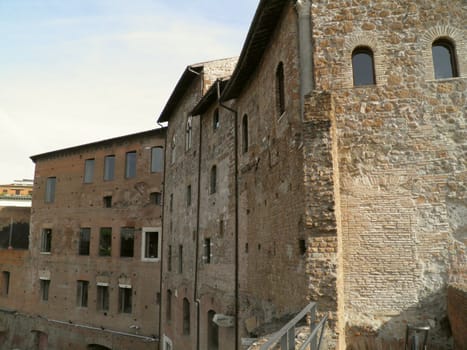 Rome - Trajan's forum and market: a complex of ancient architecture with XV Century additions