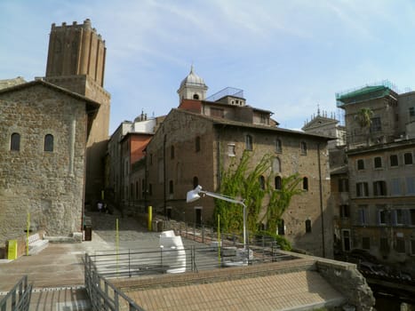 Rome - Trajan's forum and market: a complex of ancient architecture with XV Century additions