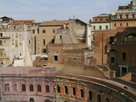 Rome - Trajan's forum and market: a complex of ancient architecture with XV Century additions