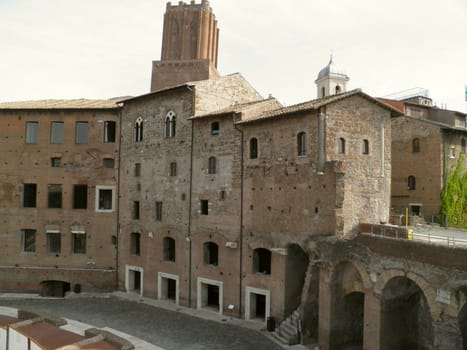 Rome - Trajan's forum and market: a complex of ancient architecture with XV Century additions