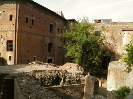 Rome - Trajan's forum and market: a complex of ancient architecture with XV Century additions