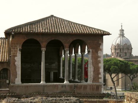 Rome - Trajan's forum and market: a complex of ancient architecture with XV Century additions