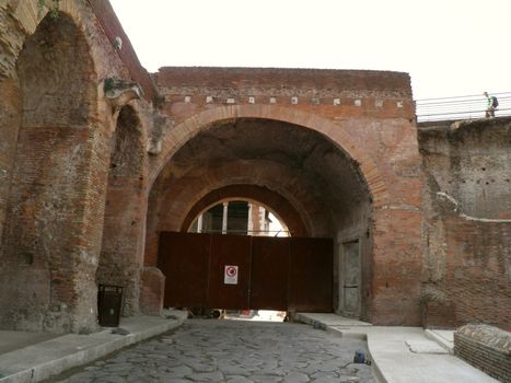 Rome - Trajan's forum and market: a complex of ancient architecture with XV Century additions