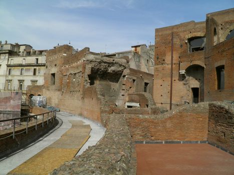 Rome - Trajan's forum and market: a complex of ancient architecture with XV Century additions
