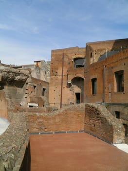 Rome - Trajan's forum and market: a complex of ancient architecture with XV Century additions