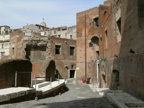 Rome - Trajan's forum and market: a complex of ancient architecture with XV Century additions