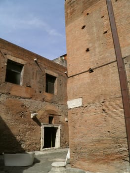 Rome - Trajan's forum and market: a complex of ancient architecture with XV Century additions