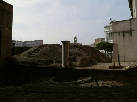 Rome - Trajan's forum and market: a complex of ancient architecture with XV Century additions