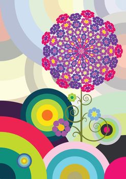 Multicolored circles
