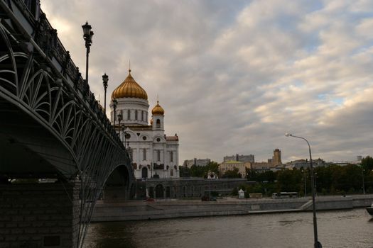The view of the Cathedral of Christ the Saviour in Moscow