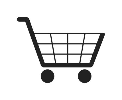 An image of a simple black trolley