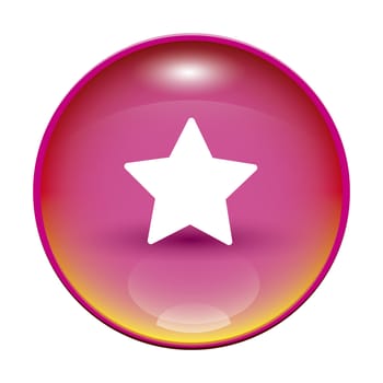 An image of a pink button with a star