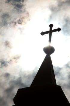 Cross on the top of a church