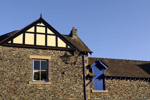 Village of Ambleside in Lake District National Park Cumbria England