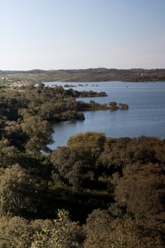 Beautiful view of the Alqueva region on the Alentejo, Portugal.