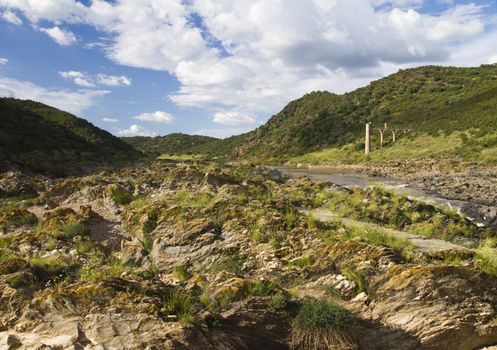 View of the beautiful location called 'Pulo do Lobo' in the Alentejo, Portugal.