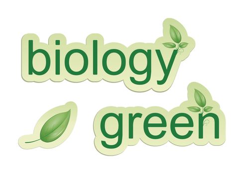 An image of some web icons green biology and a leaf