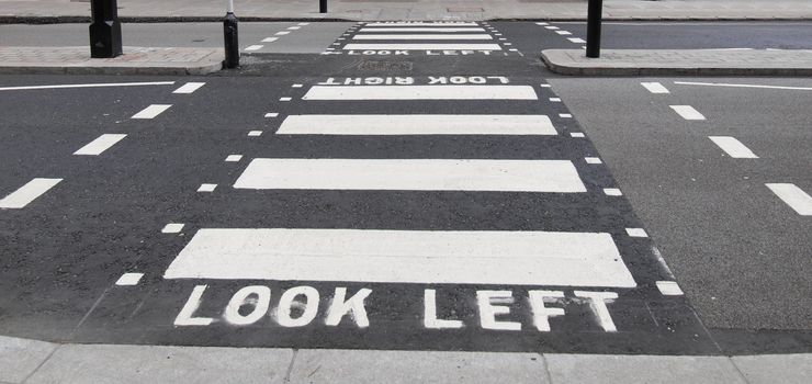 Look Left Look Right sign in a London street