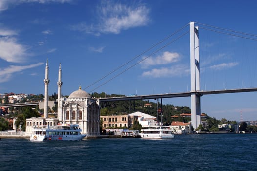 Mosque above Bosfor in Turkay