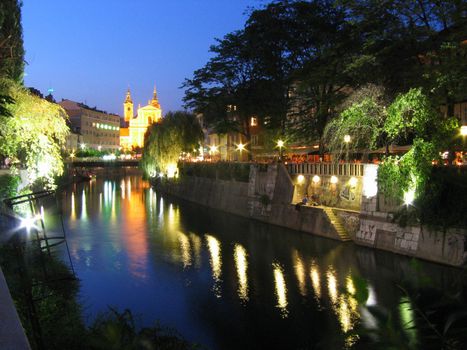 Ljubljana and Ljubljanica River