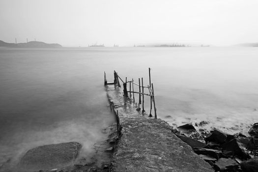 desolate pier